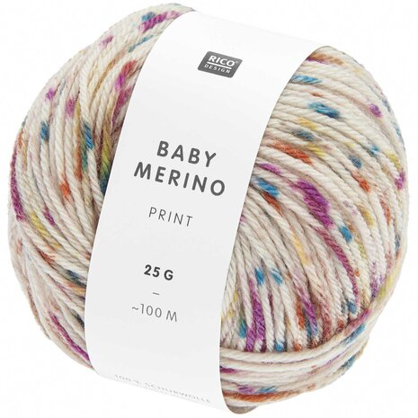 Baby Merino Print earthy multicolor