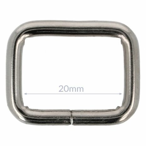 Gesp metaal 20 mm