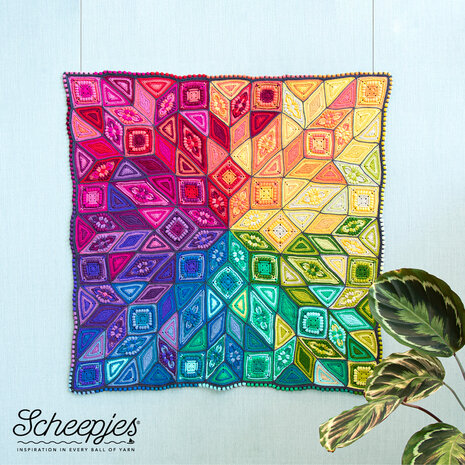 Scheepjes CAL Festival of Lights blanket -Organicon kit