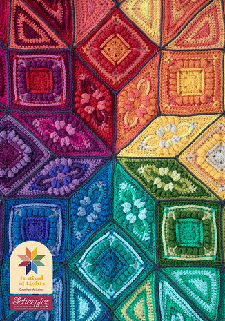 Scheepjes CAL Festival of Lights blanket -Organicon kit