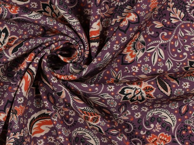 Viscose Stretch Bloemen