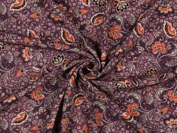 Viscose Stretch Bloemen