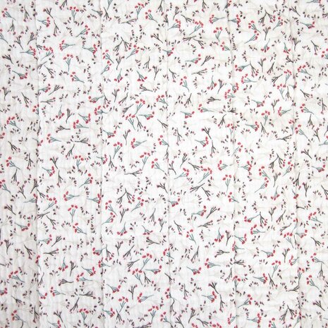 Gewatteerde Mousseline Padded Linen Flowers