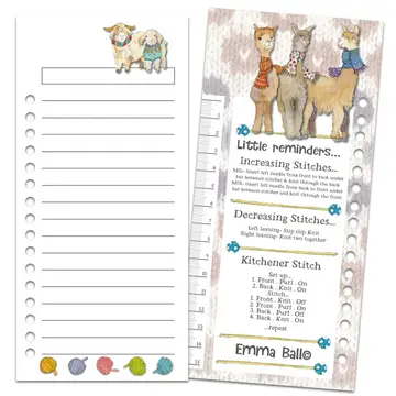 Alpaca & Friends breikaarten met kleurenkaart