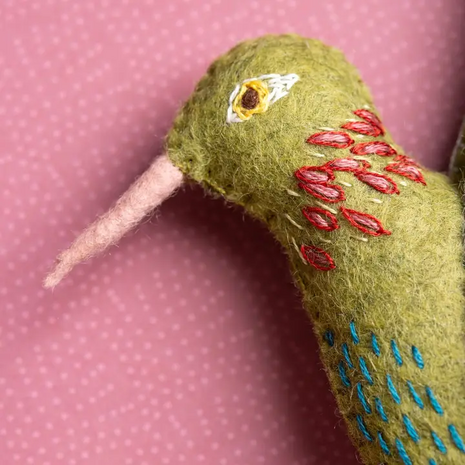 Hummingbird Vilt Craft Mini Kit