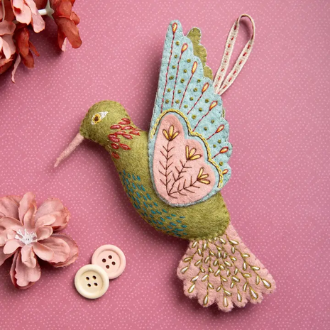 Hummingbird Vilt Craft Mini Kit