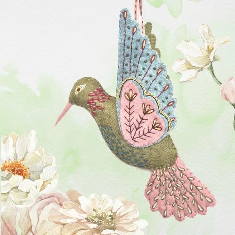 Hummingbird Vilt Craft Mini Kit