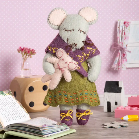Little Miss Mouse Vilt Craft Mini Kit