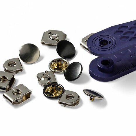 Prym Broekhaken en -staven 13mm zilver-brons