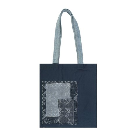 ReStyle Sashiko sjabloon seigaiha (golven) patroon maat 10 x 10 cm