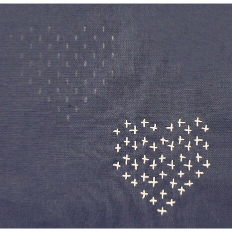 ReStyle Sashiko sjabloon harten patroon maat 10 x 10 cm