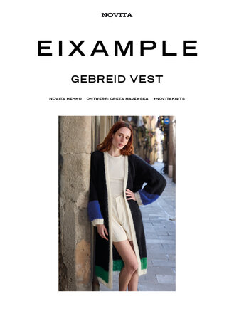 Novita Eixample-vest – zomers lang vest in Hehku-garen