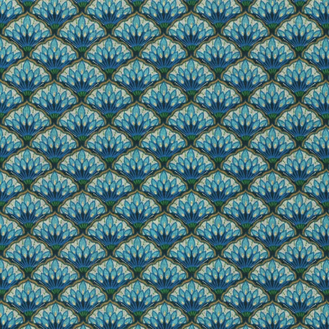 Punta di Roma met retroprint – 150 cm breed Deze stijlvolle Punta di Roma met retroprint is een comfortabele, middelzwar