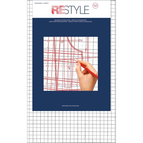 Patroonpapier ruit vellen 100 x 150 cm 