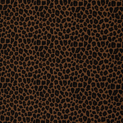 Tricot met panterprint – Zachte rekbare stof, 150 cm breed