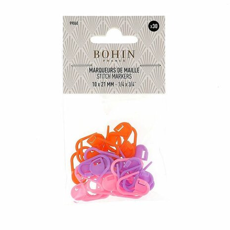 Bohin Stekenmarkeerders – set van 30 kleurrijke markeerders
