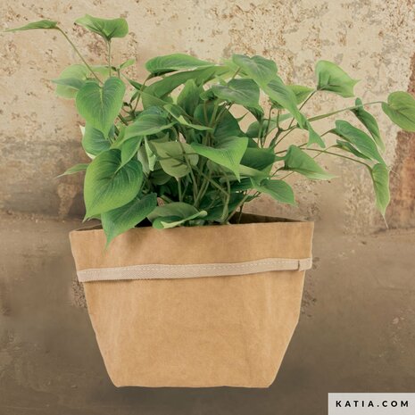 Katia Washable Kraft Paper – veganistisch leer, kleur Kraft