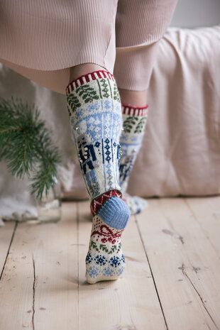 Novita De Notenkraker Sokken breipakket – Kerstmagie in elke steek