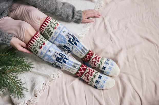 Novita De Notenkraker Sokken breipakket – Kerstmagie in elke steek