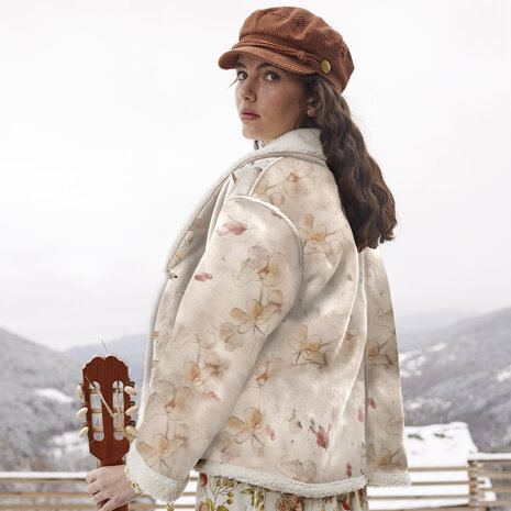 Sherpa Bonded Suede Joplin Make Up – Warme suède-look stof met sherpa |