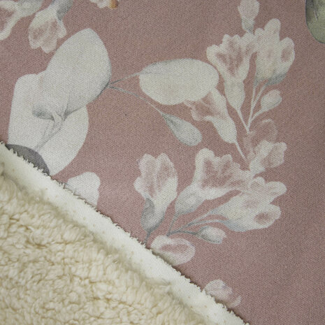 Sherpa Bonded Suede Joplin Make Up – Warme suède-look stof met sherpa |