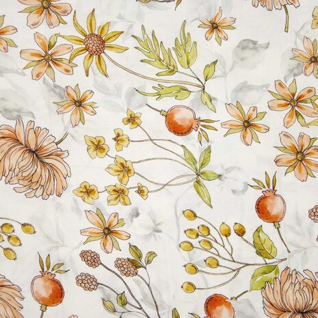 Always Romantic – 100% Viscose Bloemenprint Stoffen