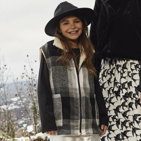 Plaid Irish Flanel Winter – Geruite flanel zwart-wit-grijs | Katia Fabrics