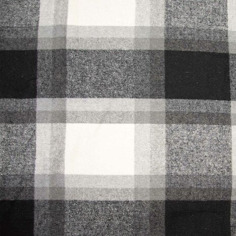 Plaid Irish Flanel Winter – Geruite flanel zwart-wit-grijs | Katia Fabrics