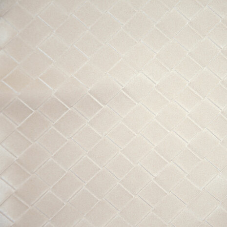 Vegan Leather Braid Star White – Gevlochten vegan leer voor jassen & accessoires