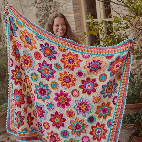 CAL Flowers Forever Blanket 2025 &ndash; Haakpakket Katia Merino Classic | Limited Edition