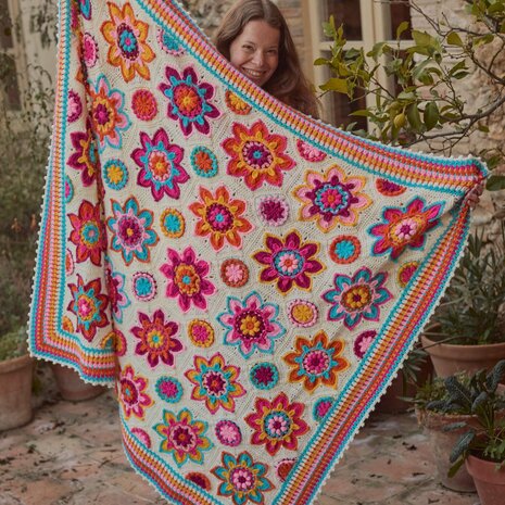 CAL Flowers Forever Blanket 2025 &ndash; Haakpakket Katia Merino Classic | Limited Edition