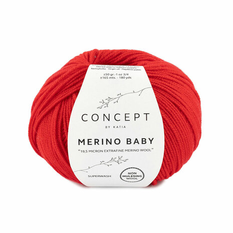 Merino Baby 004 rood