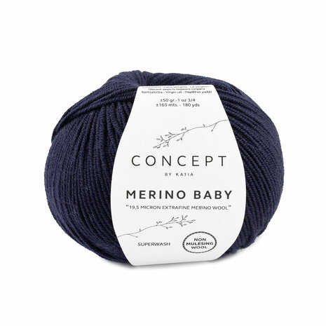 Merino Baby 005 Zeer donker blauw