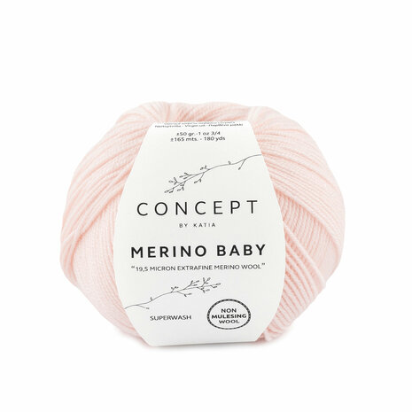 Merino Baby 007 Zeer licht roze