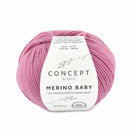 Merino Baby 046 Kauwgom roze