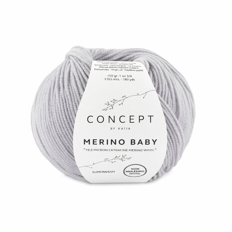 Merino Baby 055 Parelachtig licht grijs