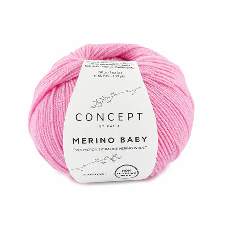 Merino Baby 058 Kauwgom roze