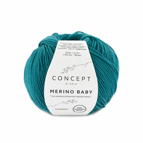 Merino Baby 075 Smaragd Groen