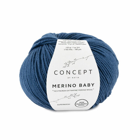 Merino Baby 084 Nacht Blauw
