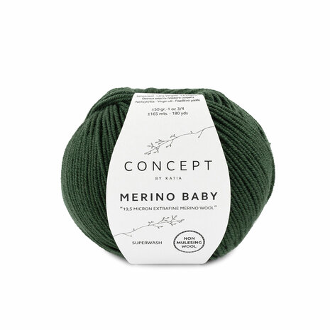 Merino Baby 085 Donker groen