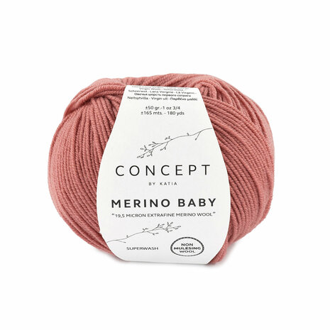 Merino Baby 087 Zalm Rood