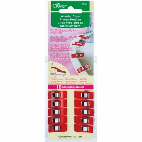 Clover Wonder clips rood