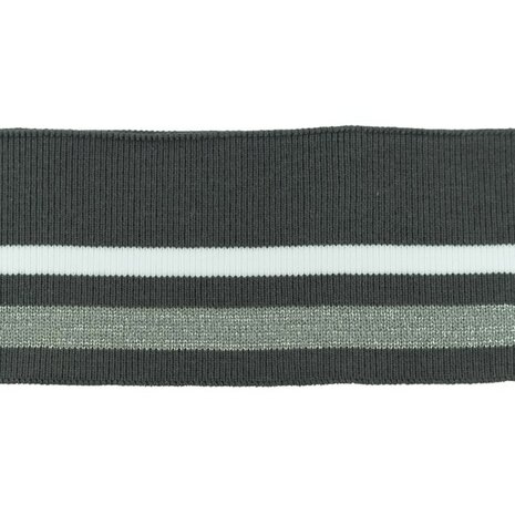 cuff two stripes dark grey-white