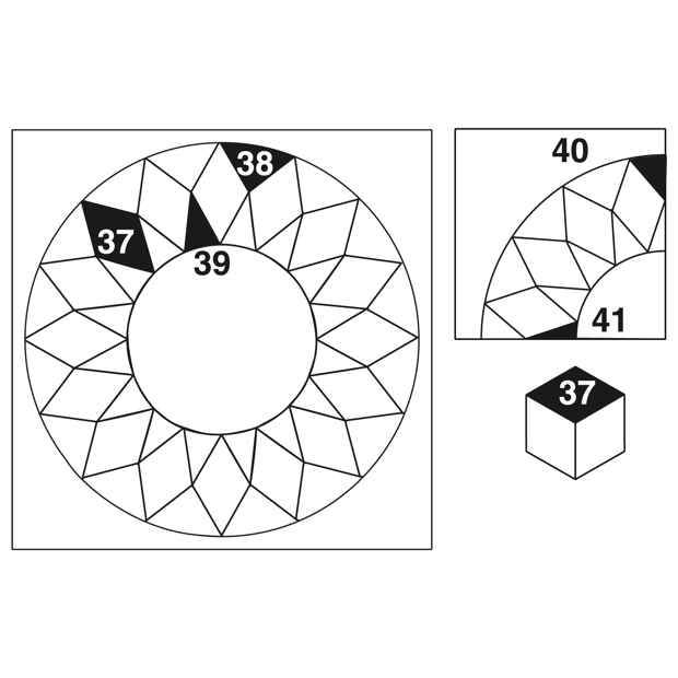 Set F, Sunburst Template Set (5p)