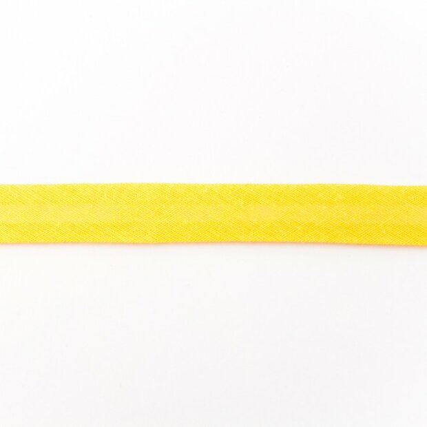 Biasband katoen 3 meter geel