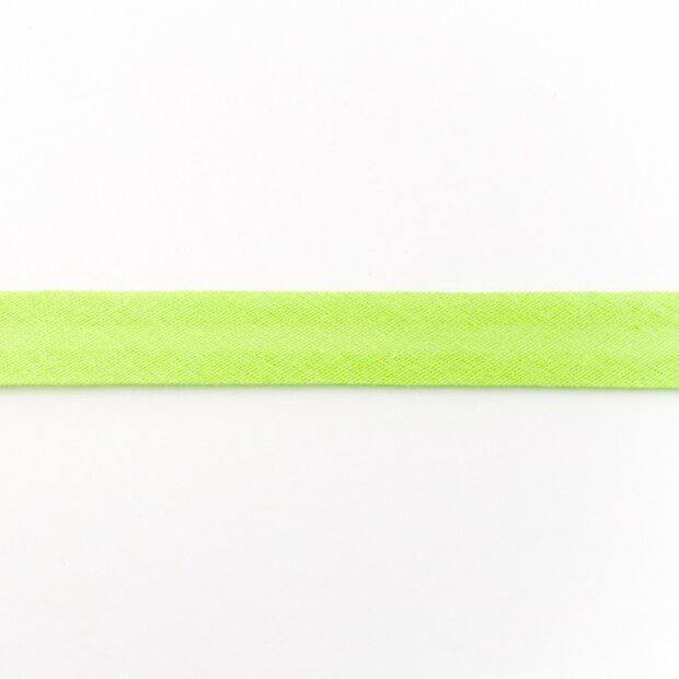 Biasband katoen 3 meter lime