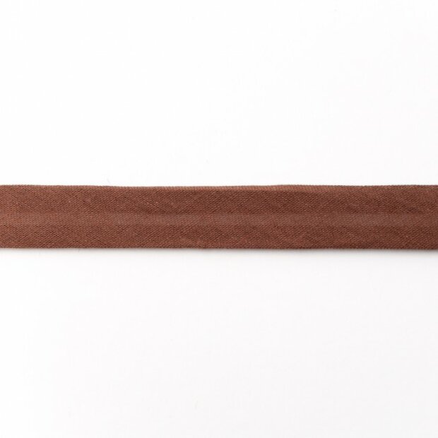Biasband katoen 3 meter choco