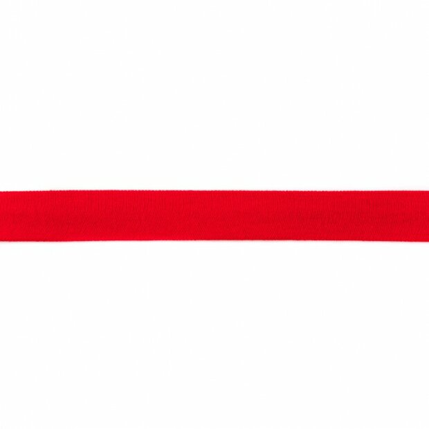 Biasband katoen tricot donker rood