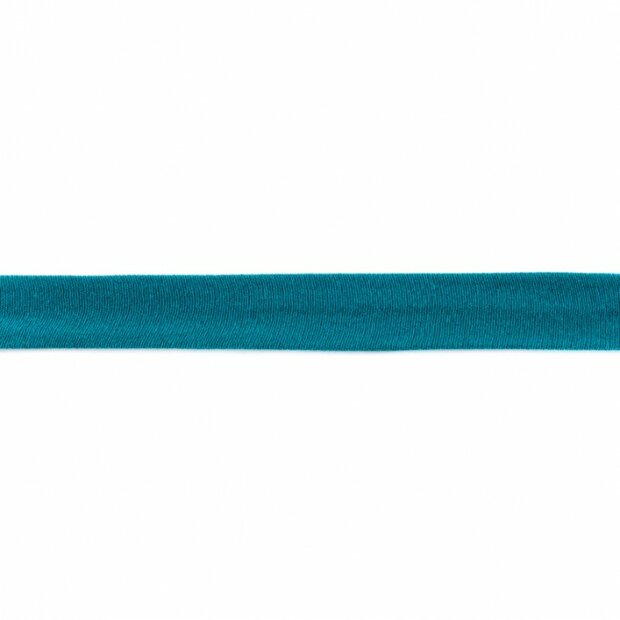 Biasband katoen tricot petrol