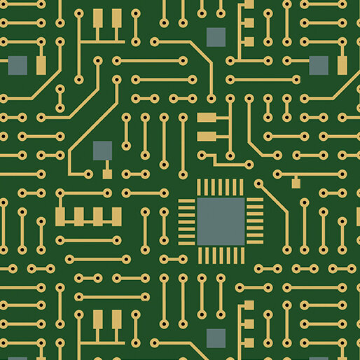 Matthew's Mini Monsters Circuit Board Green